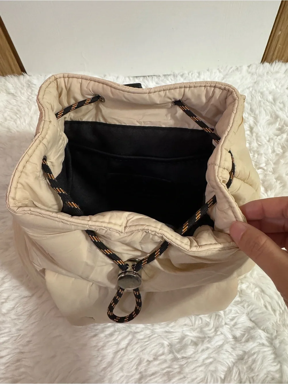 Zara cream puffer
